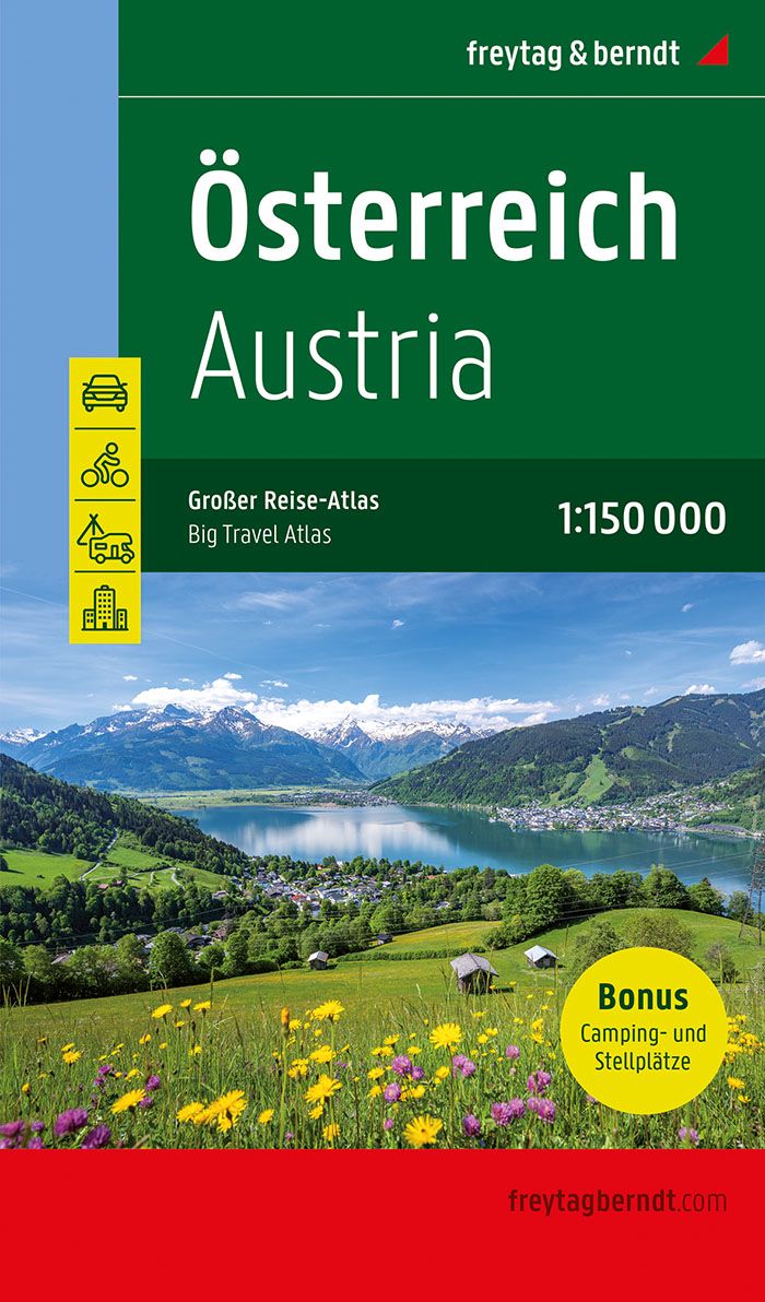 Online bestellen: Wegenatlas Autoatlas Österreich Großer Reise-Atlas Oostenrijk | Freytag & Berndt