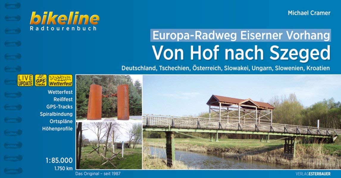 Online bestellen: Fietsgids Bikeline Europa-Radweg Eiserner Vorhang 4 Von Hof nach Szeged | Esterbauer