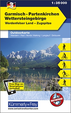Online bestellen: Wandelkaart 03 Outdoorkarte Garmisch-Partenkirchen - Wettersteingebirge | Kümmerly & Frey