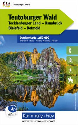 Online bestellen: Wandelkaart 45 Outdoorkarte Teutoburger Wald | Kümmerly & Frey