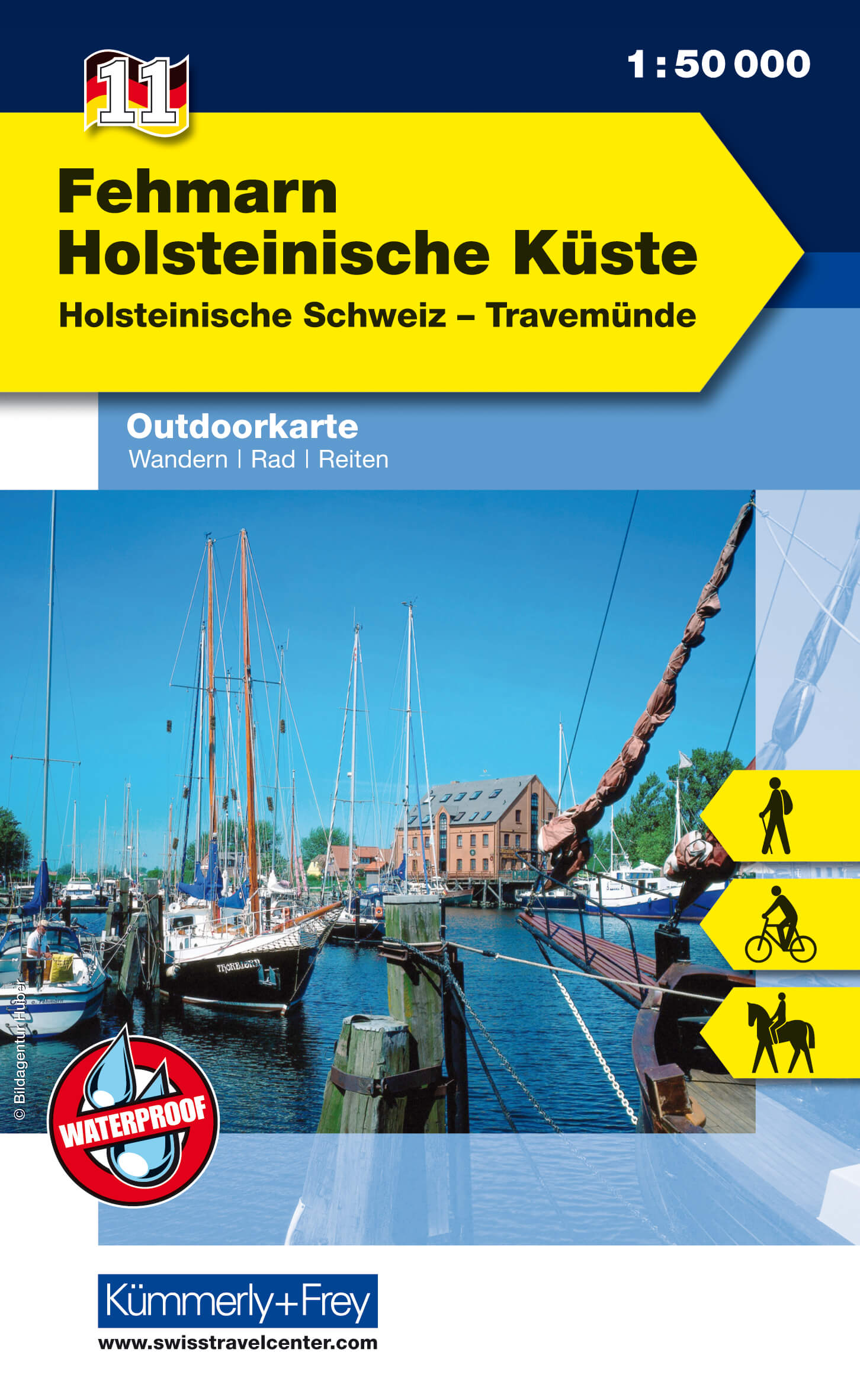 Online bestellen: Wandelkaart 11 Outdoorkarte Fehmarn - Holsteinische Küste | Kümmerly & Frey
