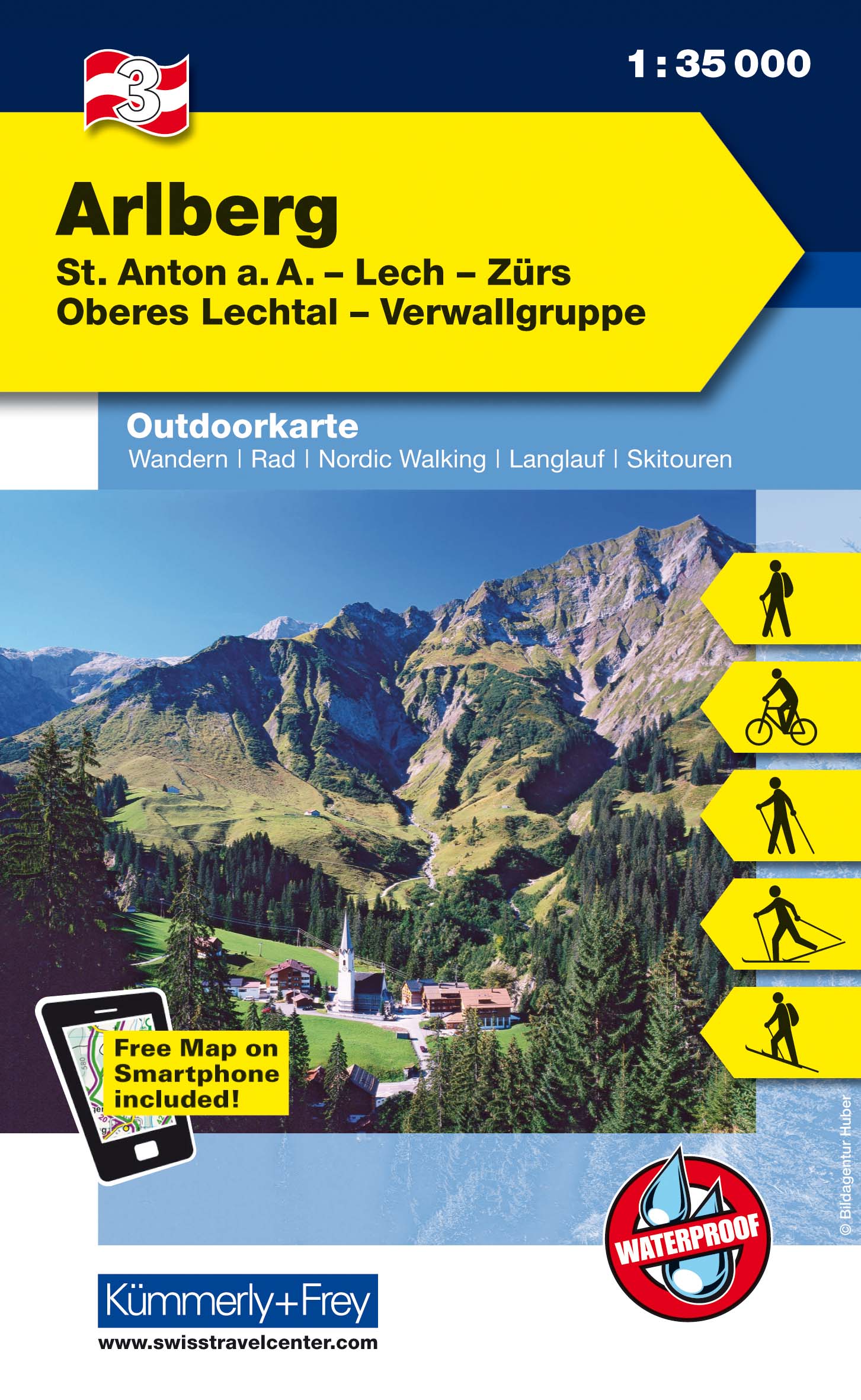 Wandelkaart 3 Outdoorkarte AT Arlbe…