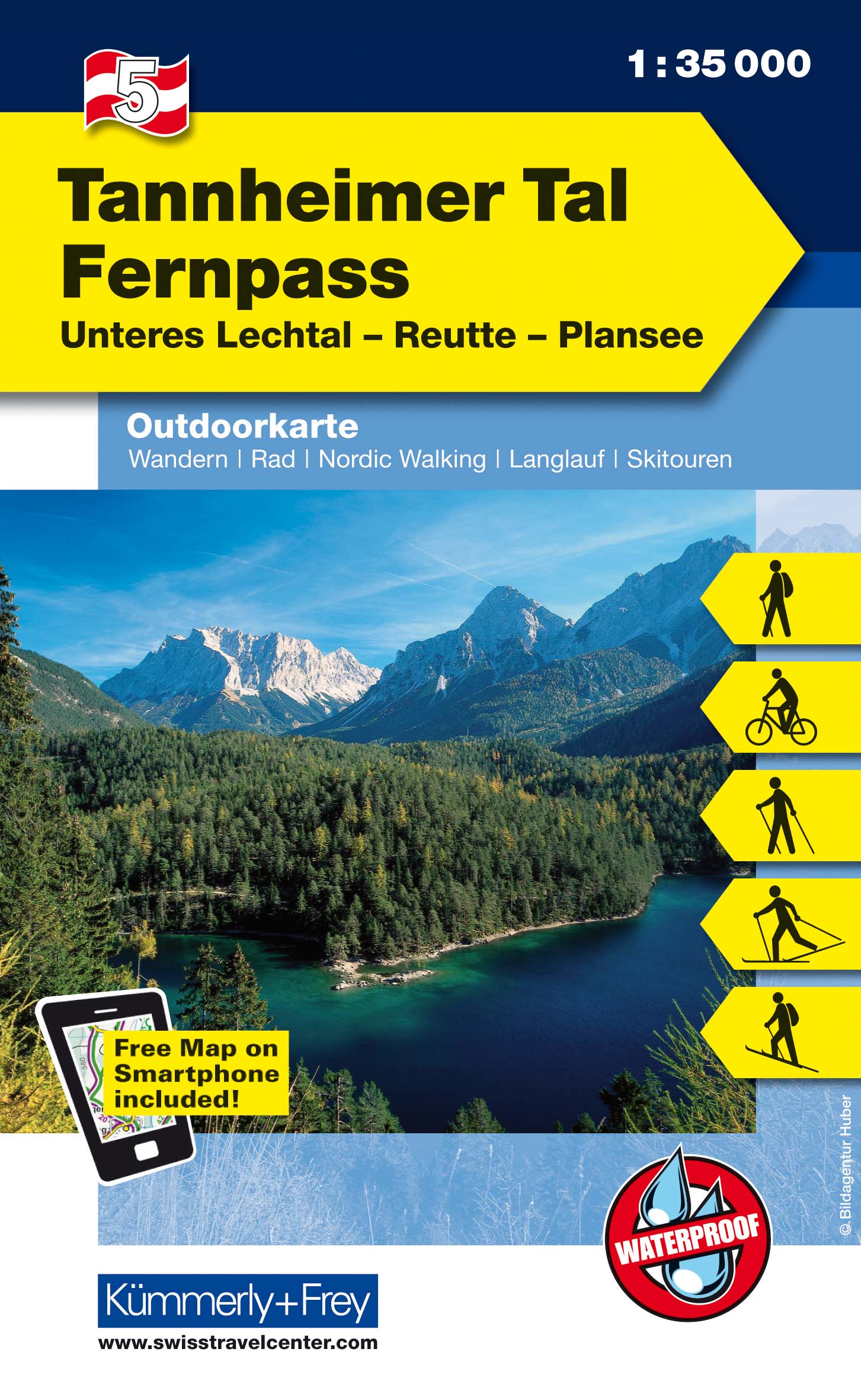 Wandelkaart 5 Outdoorkarte AT Tannh…