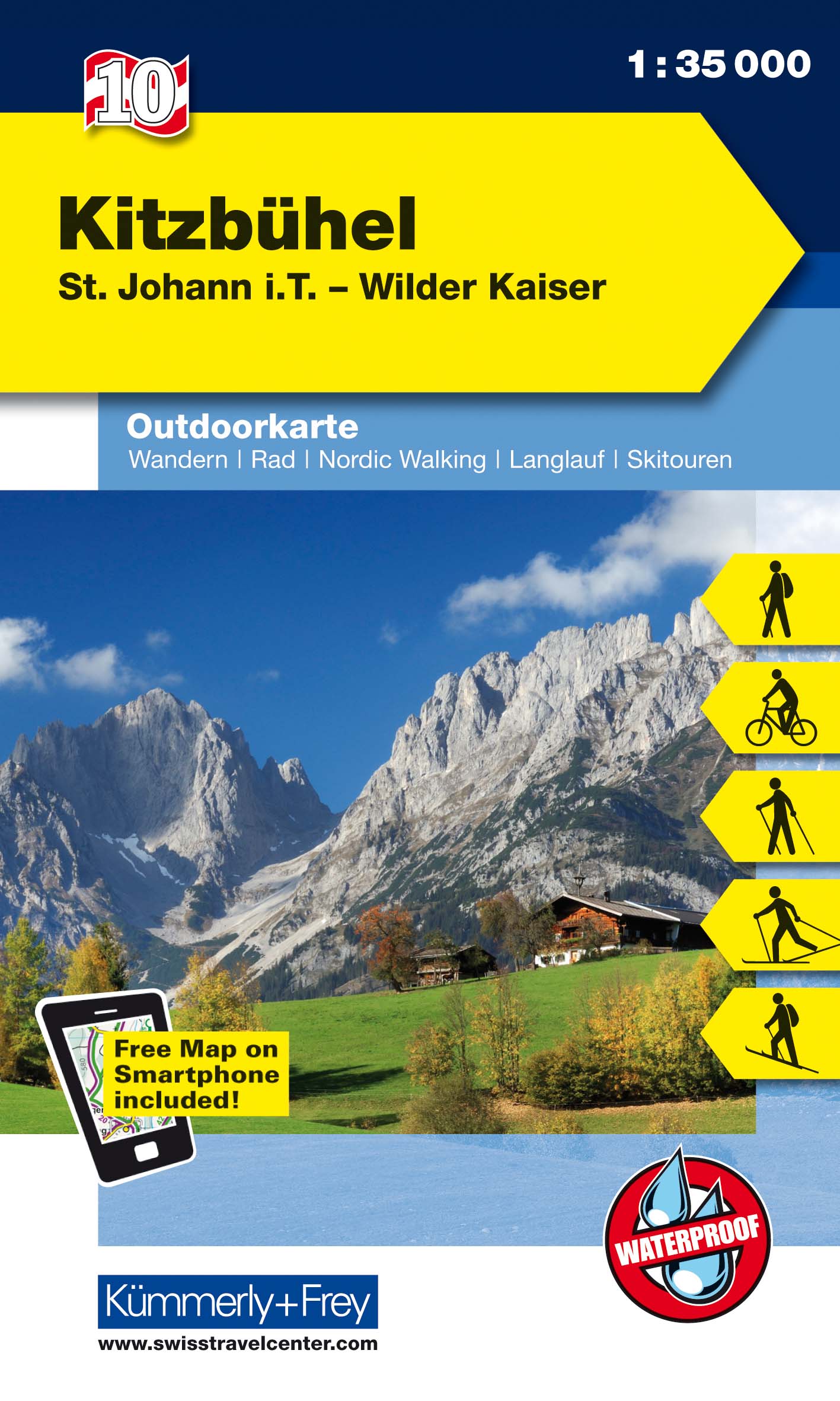 Wandelkaart 10 Outdoorkarte AT Kitz…