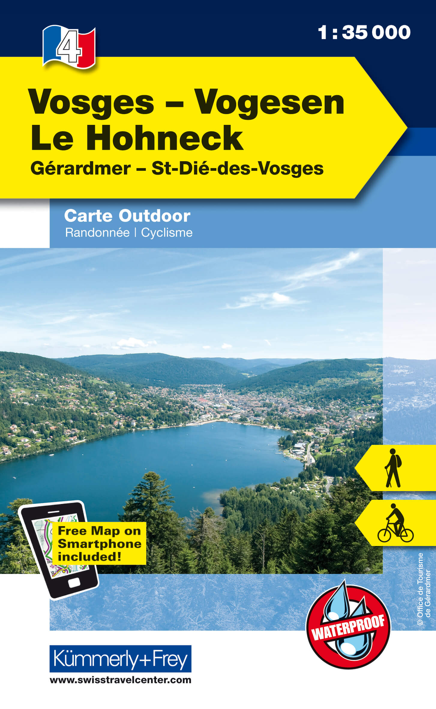 Online bestellen: Wandelkaart 04 Outdoorkarte FR Vogesen - Vosges - Le Hohneck - Vogezen | Kümmerly & Frey