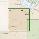 Topografische kaart Botswana (sheet 3) | | 