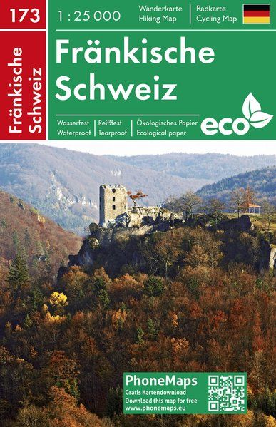 Online bestellen: Wandelkaart 173 Fränkische Schweiz | Freytag & Berndt