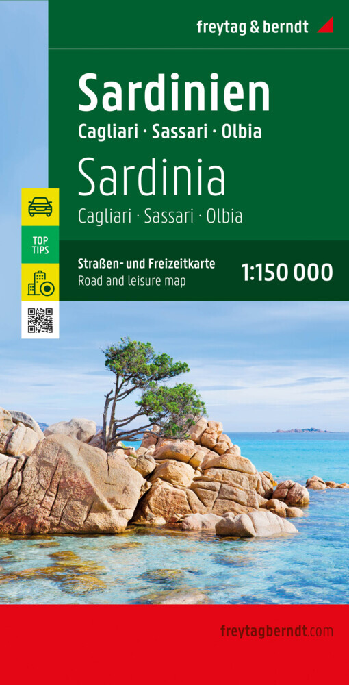 Online bestellen: Wegenkaart - landkaart 617 Sardinië | Freytag & Berndt