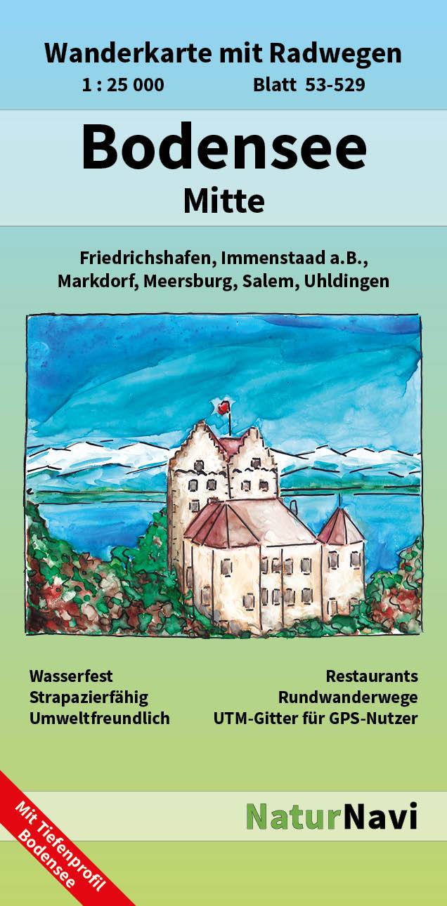 Online bestellen: Wandelkaart 53-529 Bodensee Mitte | NaturNavi