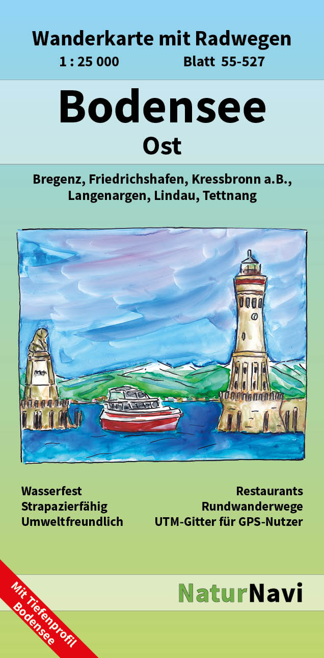 Online bestellen: Wandelkaart 55-527 Bodensee Ost | NaturNavi
