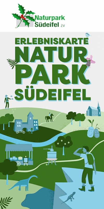 Online bestellen: Wandelkaart Erlebniskarte Naturpark Südeifel - Zuid Eifel | Grunes Herz