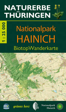 Online bestellen: Wandelkaart Nationalpark Hainich - NaturErbe Thuringen | Grunes Herz