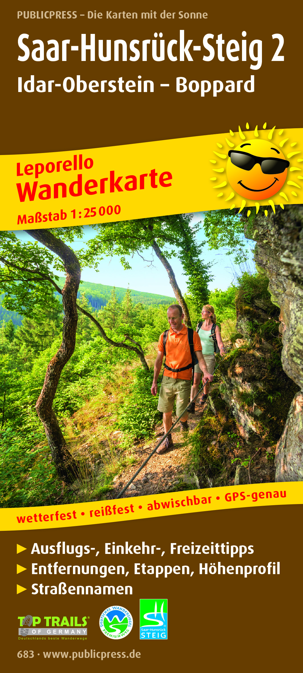 Wandelkaart 683 Saar-Hunsrück-Steig…