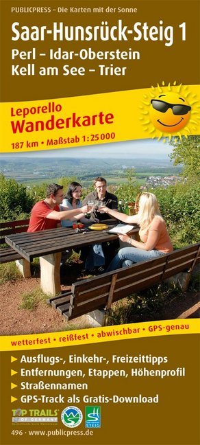 Online bestellen: Wandelkaart Saar-Hunsrück-Steig 1 | Publicpress