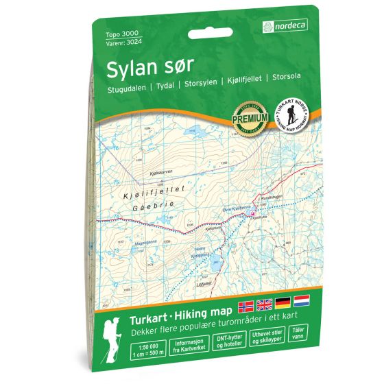 Online bestellen: Wandelkaart 3024 Topo 3000 Sylan Sor - zuid | Nordeca