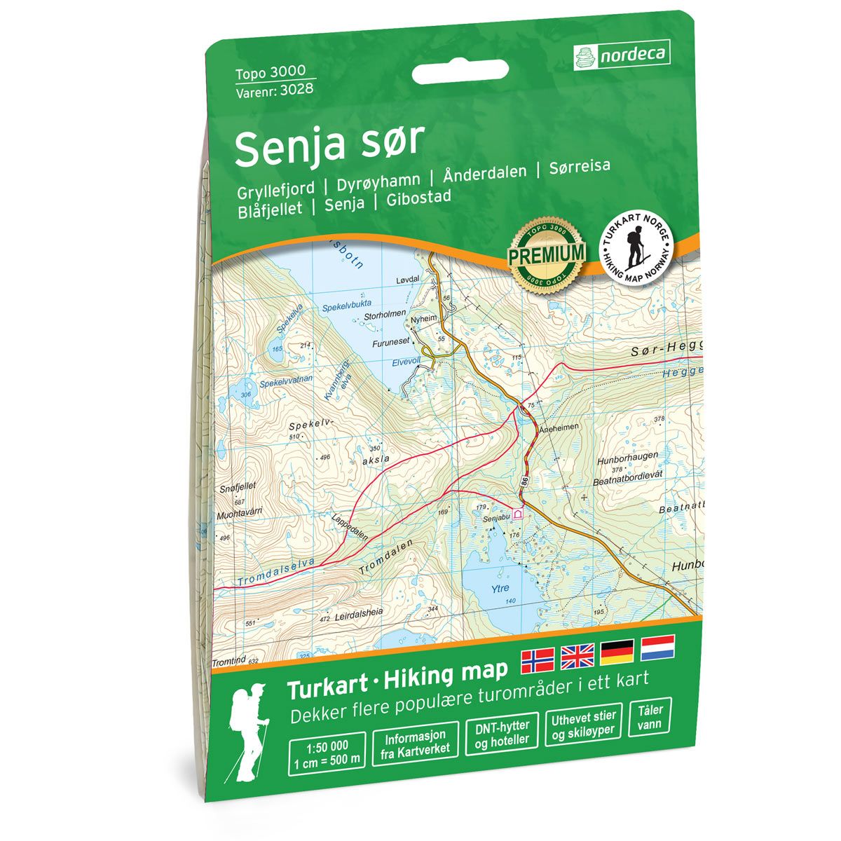 Wandelkaart 3028 Topo 3000 Senja so…