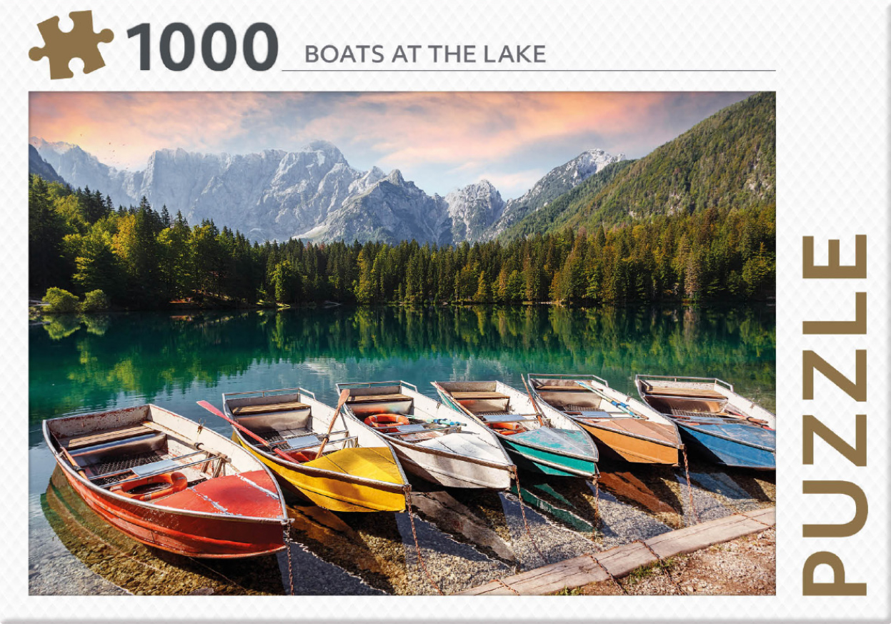 Online bestellen: Legpuzzel Boats at the Lake | Rebo Productions