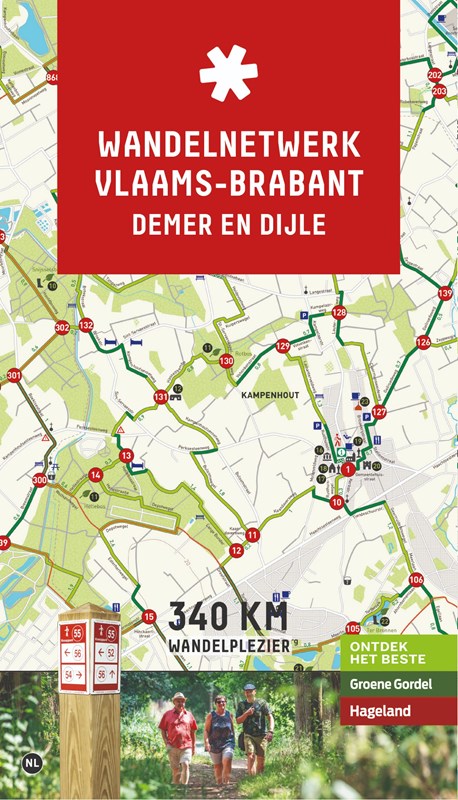 Wandelkaart Wandelnetwerk BE Demer en Dijle | Toerisme Vlaams-Brabant de zwerver