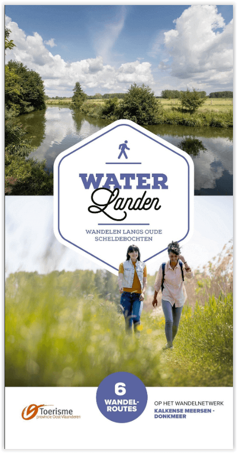 Online bestellen: Wandelgids Waterlanden langs oude Scheldebochten | Toerisme Oost Vlaanderen