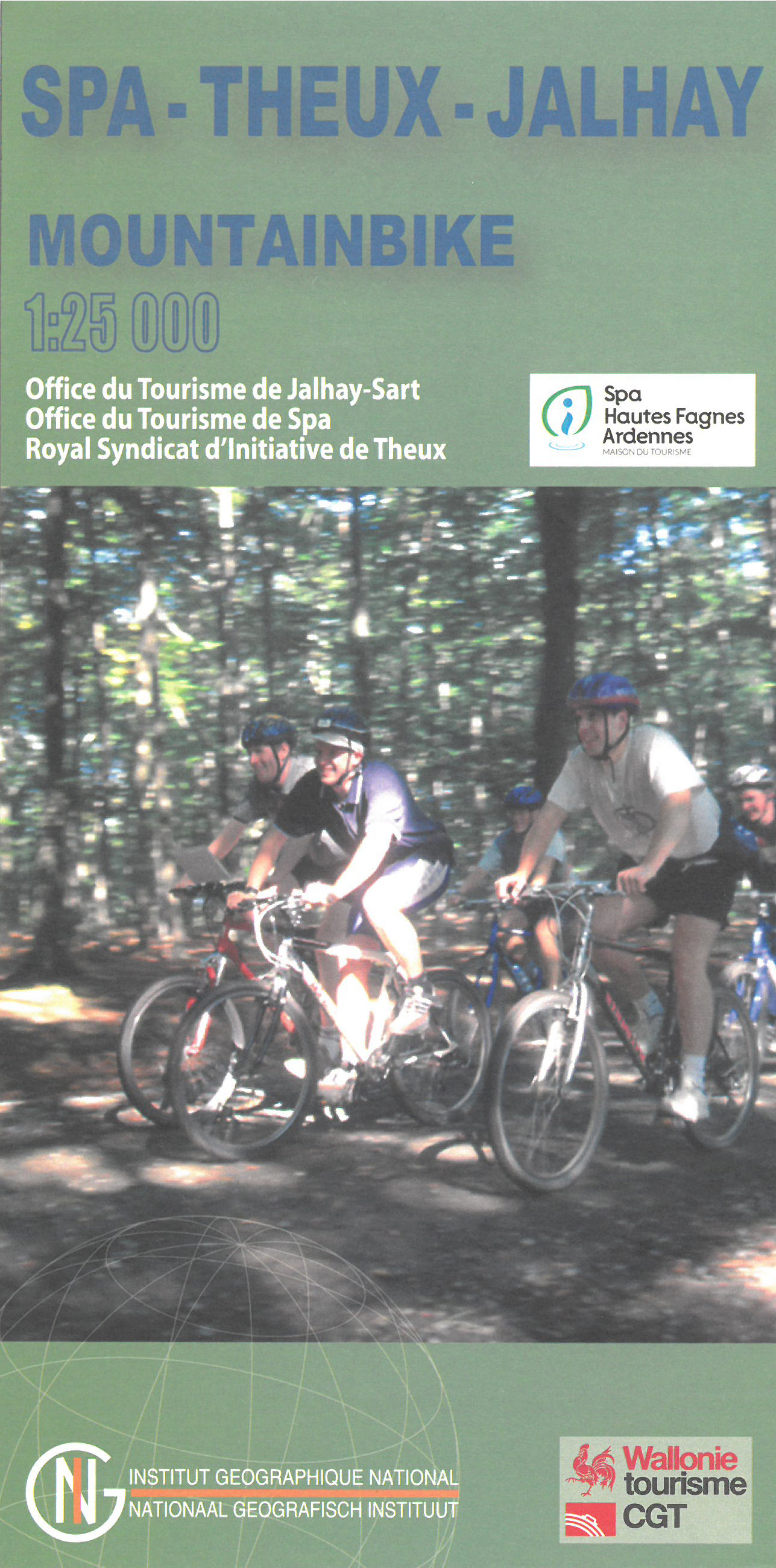 Fietskaart 124 Spa-Theux-Jalhay Mountainbike | NGI - Nationaal Geograf