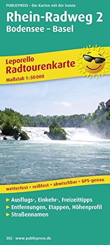 Online bestellen: Fietskaart Rhein Radweg 2 | Publicpress