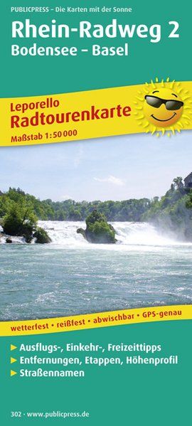 Fietskaart 302 Rhein Radweg 2 | Pub…