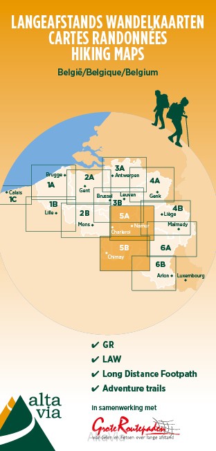 Online bestellen: Wandelkaart 5 GR Namen, Maas en Franse Ardennen | Alta Via