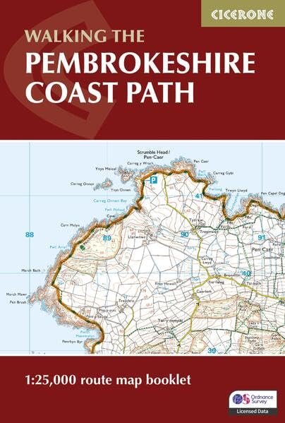 Online bestellen: Wandelgids Walking the Pembrokeshire Coast Path map booklet | Cicerone