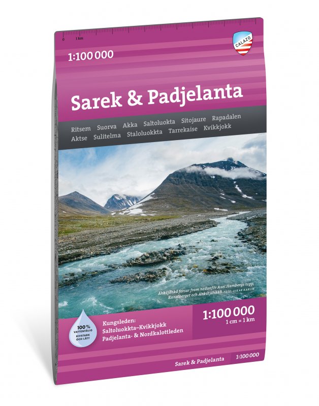 Online bestellen: Wandelkaart - Topografische kaart Fjällkartor 1:100.000 Sarek - Padjelanta | Calazo