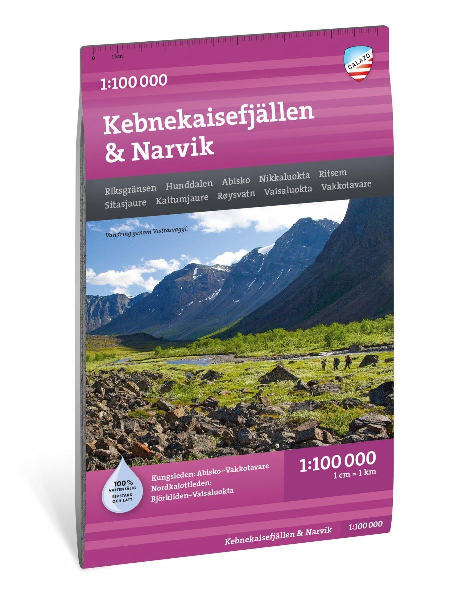 Wandelkaart Fjällkartor 1:100.000 Kebnekaisefjällen & Narvik | Zweden