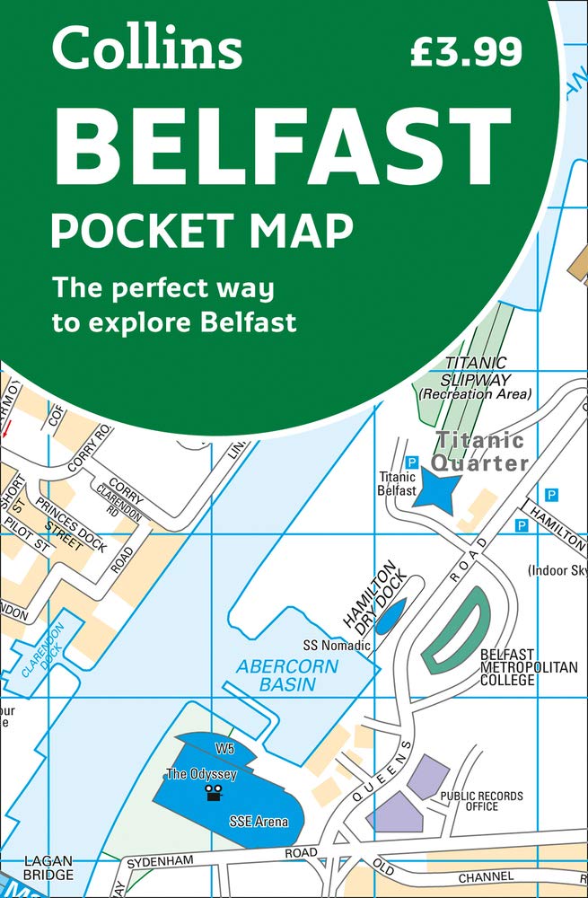 Online bestellen: Stadsplattegrond Pocket Map Belfast | Collins