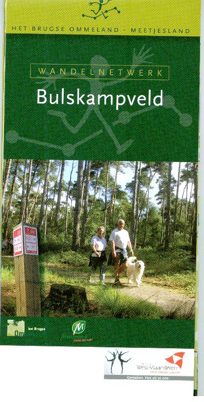 Wandelknooppuntenkaart Wandelnetwerk BE Bulskampveld - Brugse Ommeland