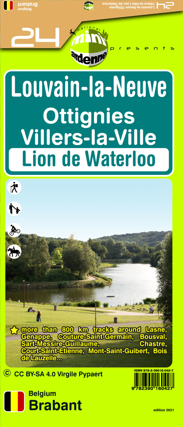 Online bestellen: Wandelkaart 24 Louvain-la-Neuve - Leuven | Mini-Ardenne