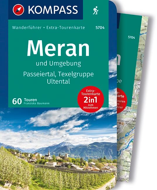 Online bestellen: Wandelgids 5704 Wanderführer Meran und umgebung | Kompass