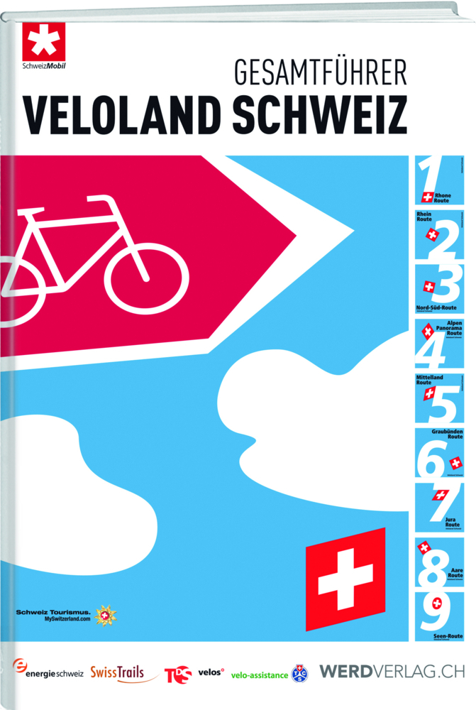 Online bestellen: Fietsgids Veloland Schweiz Gesamtführer Veloland Schweiz | Werd Verlag