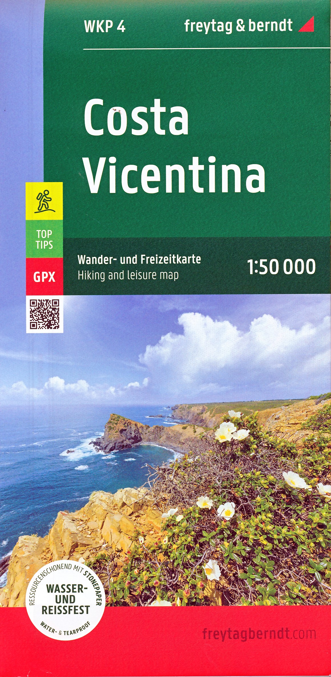 Online bestellen: Wandelkaart WKP4 Costa Vicentina - Ruta Vicentina | Freytag & Berndt