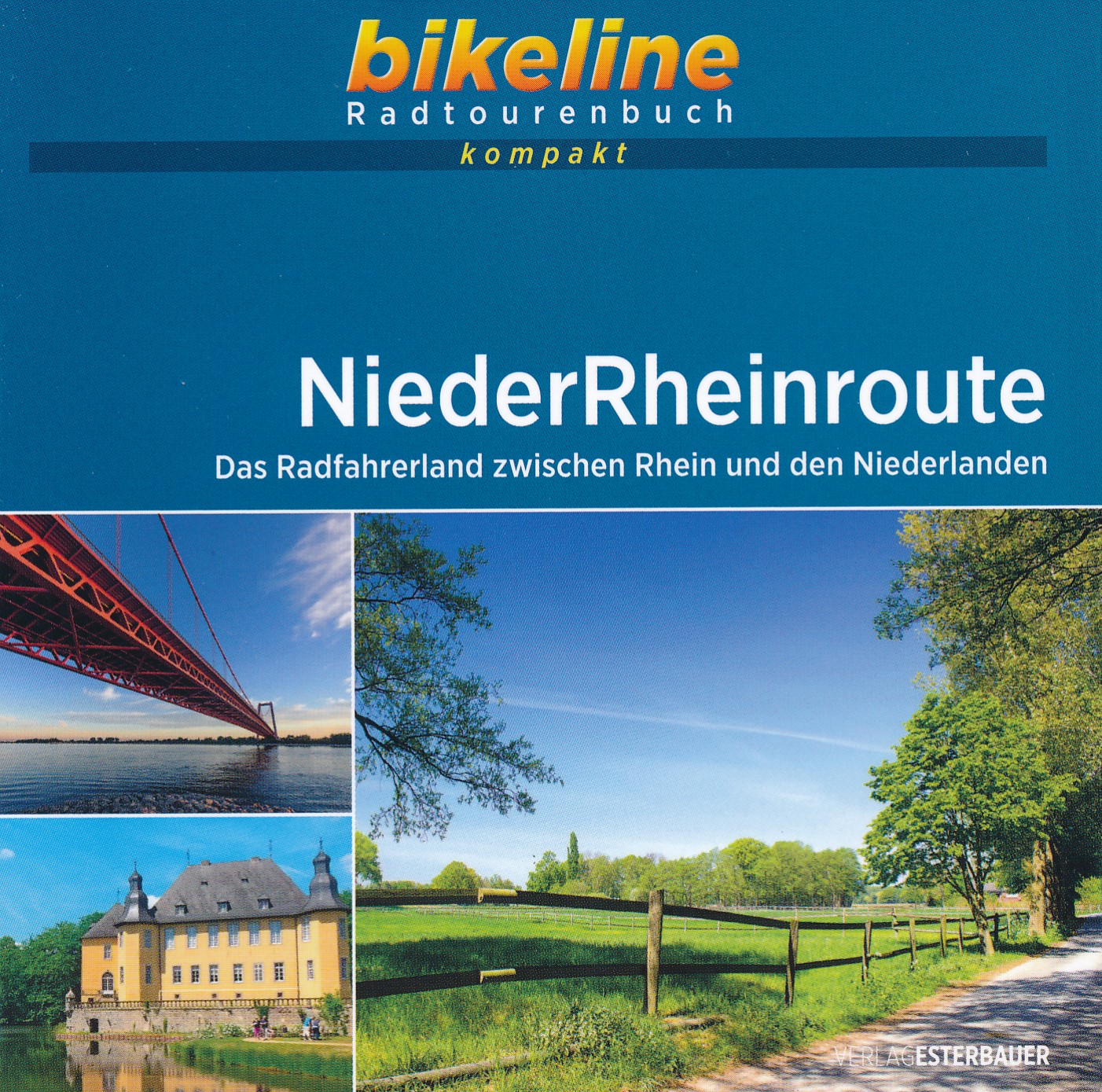 Online bestellen: Fietsgids Bikeline Radtourenbuch kompakt Niederrheinroute | Esterbauer
