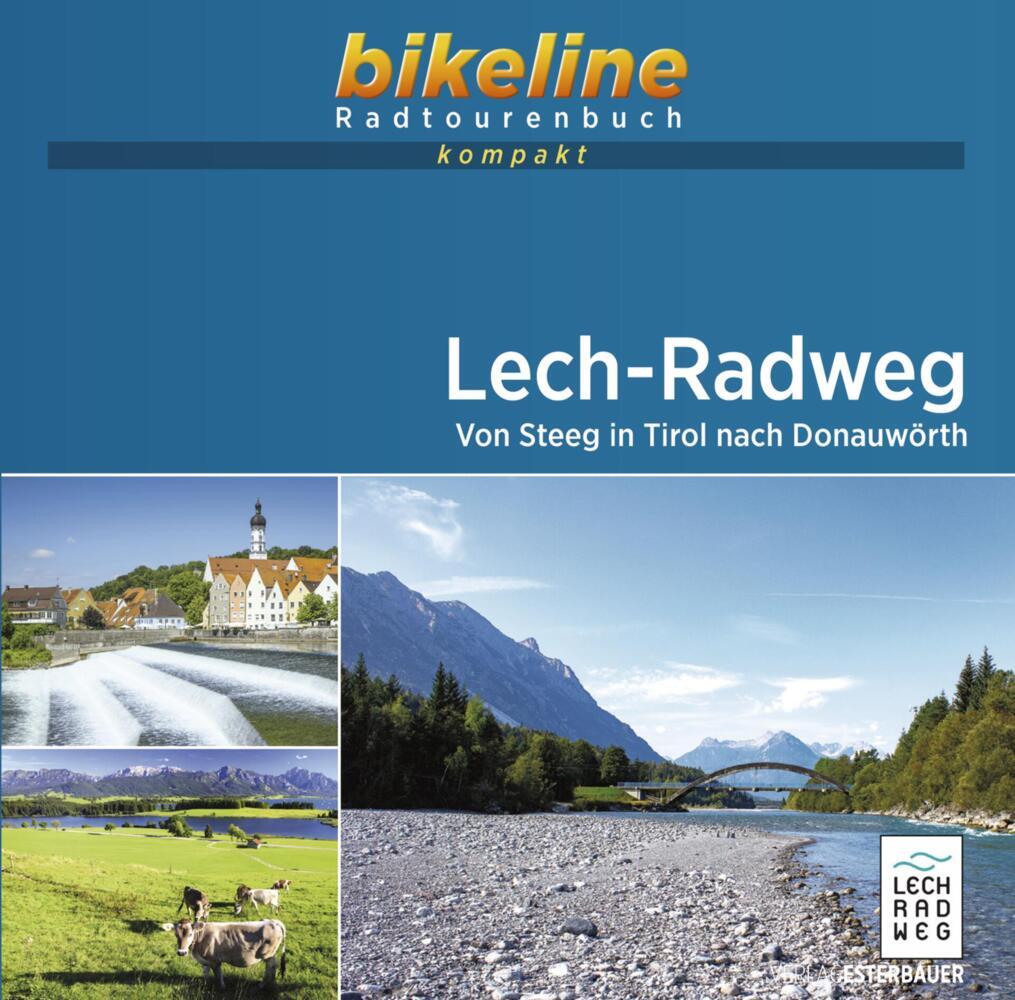 Online bestellen: Fietsgids Bikeline Radtourenbuch kompakt Lech-Radweg | Esterbauer