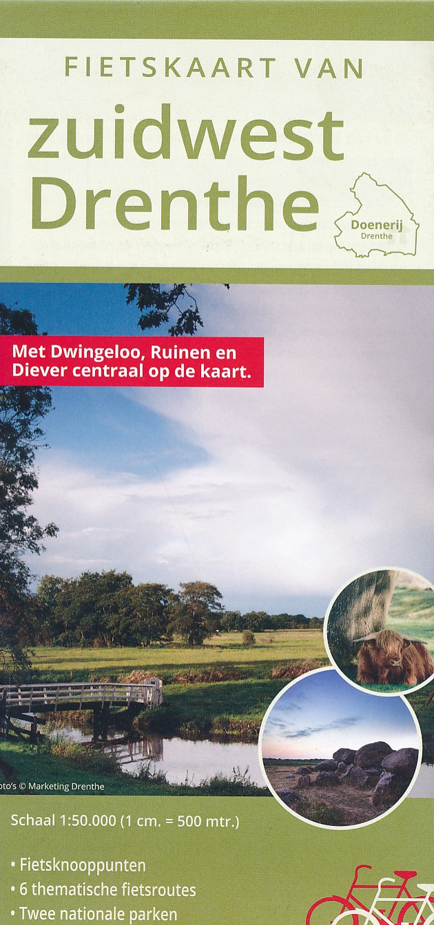 Online bestellen: Fietskaart zuidwest Drenthe | DrentheKaarten