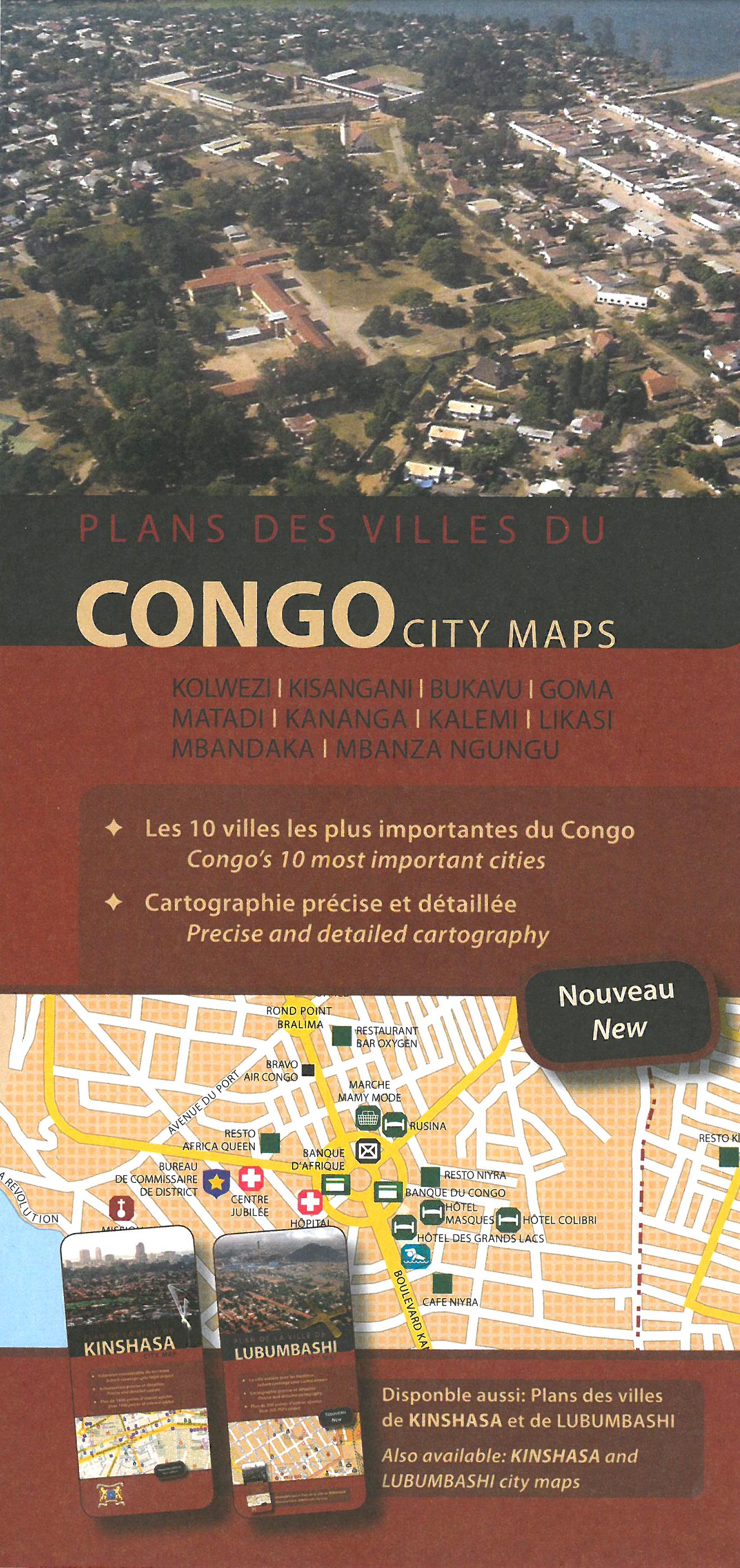 Online bestellen: Wegenkaart - landkaart Democratische Republiek Congo | Aquaterra
