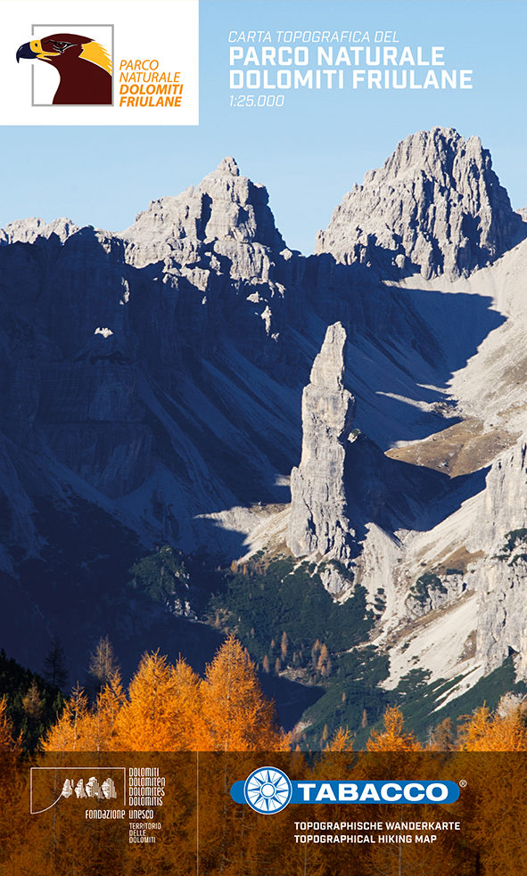 Online bestellen: Wandelkaart Parco Naturale Dolomiti Friulane | Tabacco Editrice