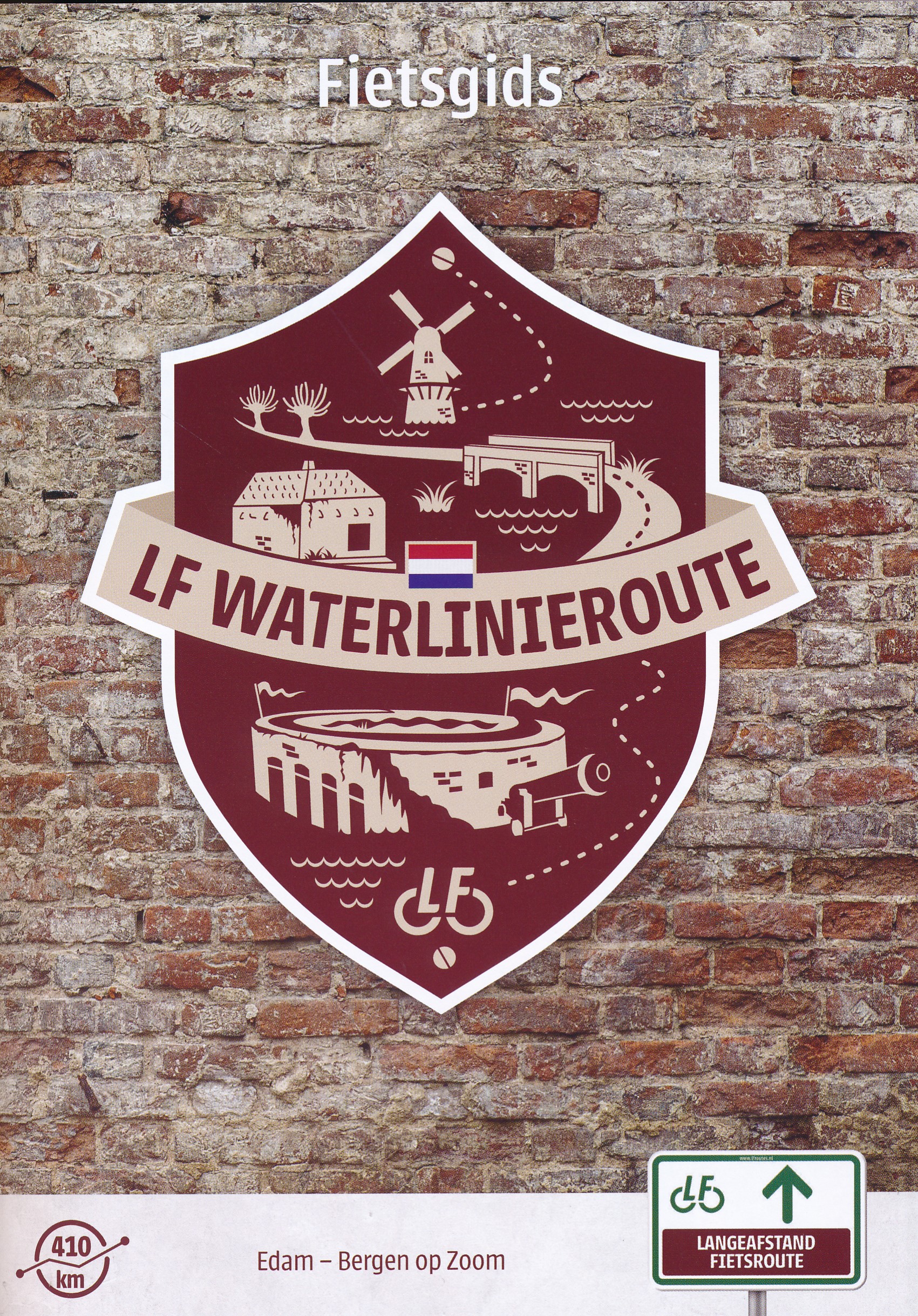 Online bestellen: Fietsgids LF Waterlinie route | Landelijk Fietsplatform