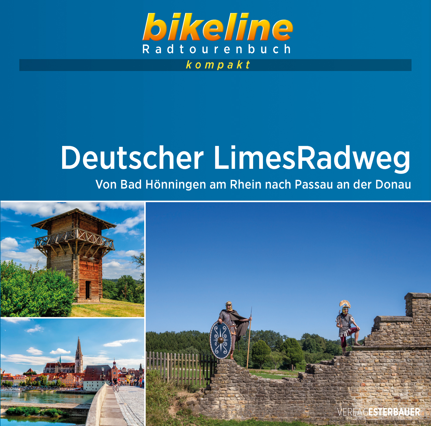 Fietsgids Bikeline Radtourenbuch kompakt Deutscher LimesRadweg | Ester