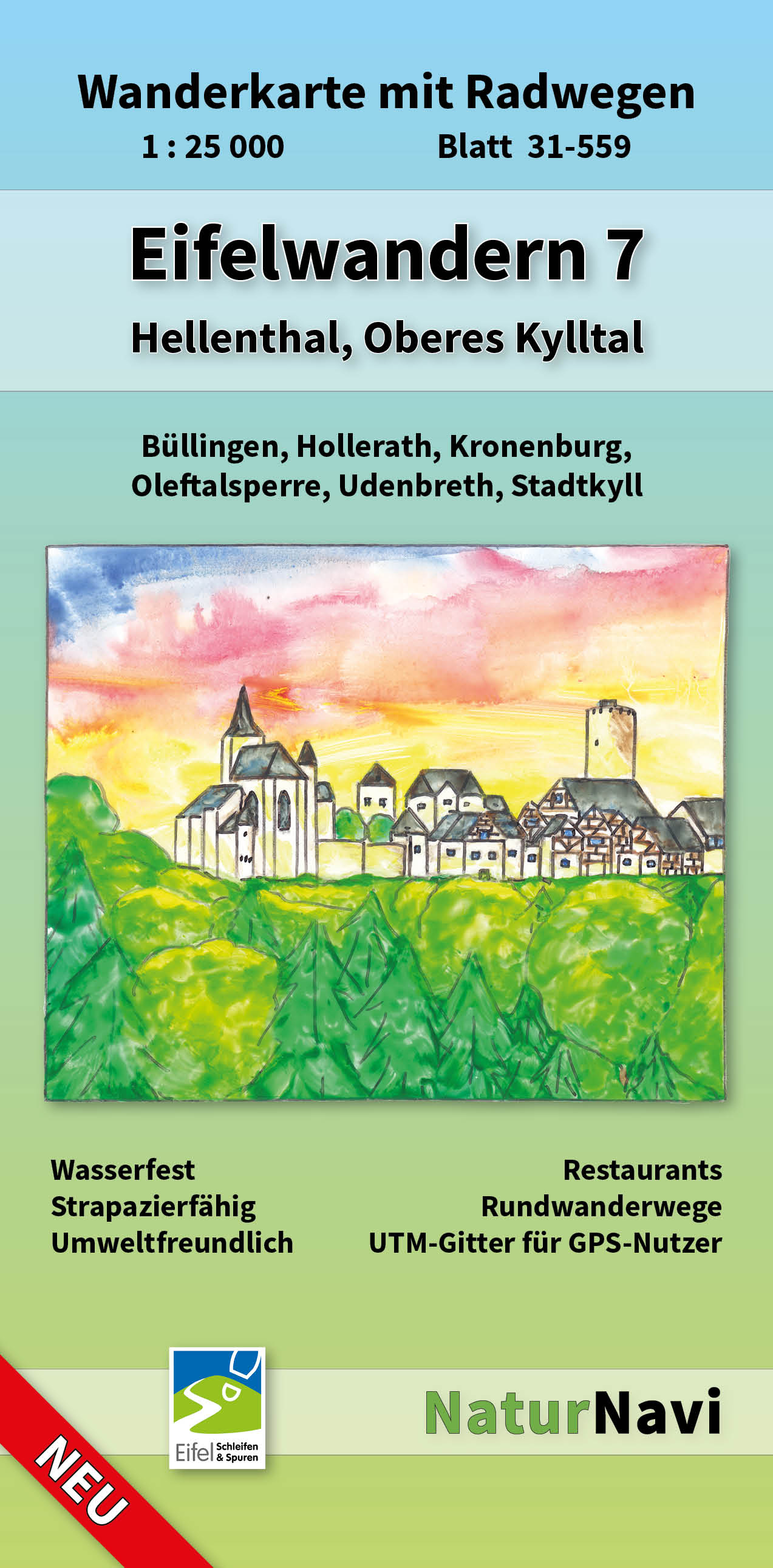 Online bestellen: Wandelkaart 31-559 Eifelwandern 7 - Hellenthal, Oberes Kylltal | NaturNavi