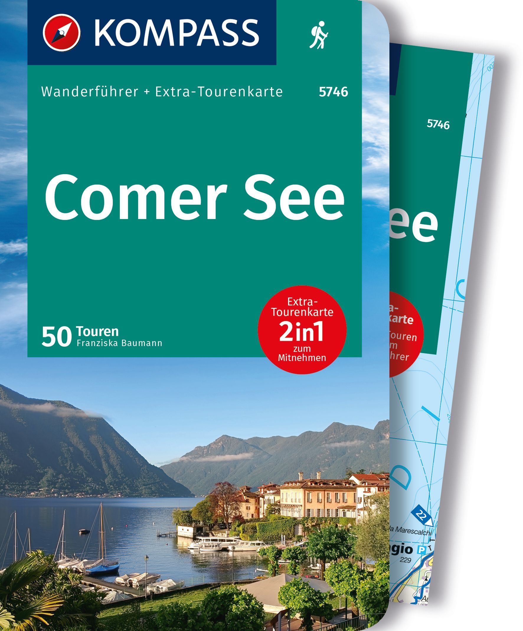 Online bestellen: Wandelgids 5746 Wanderführer Comer See - Como Meer | Kompass