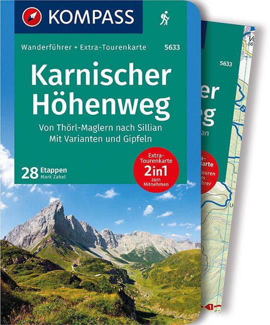 Online bestellen: Wandelgids 5633 Wanderführer Karnischer Höhenweg | Kompass