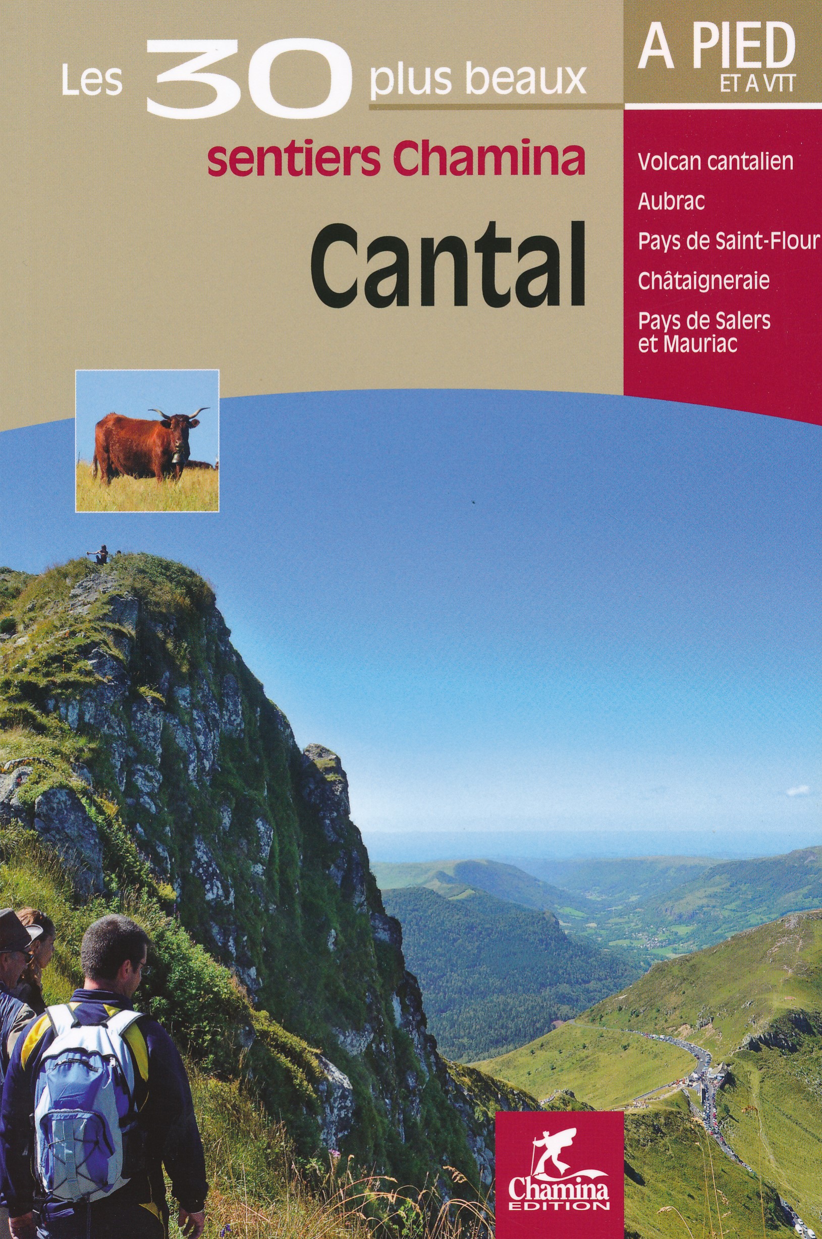 Online bestellen: Wandelgids Cantal - les plus beaux sentiers | Chamina