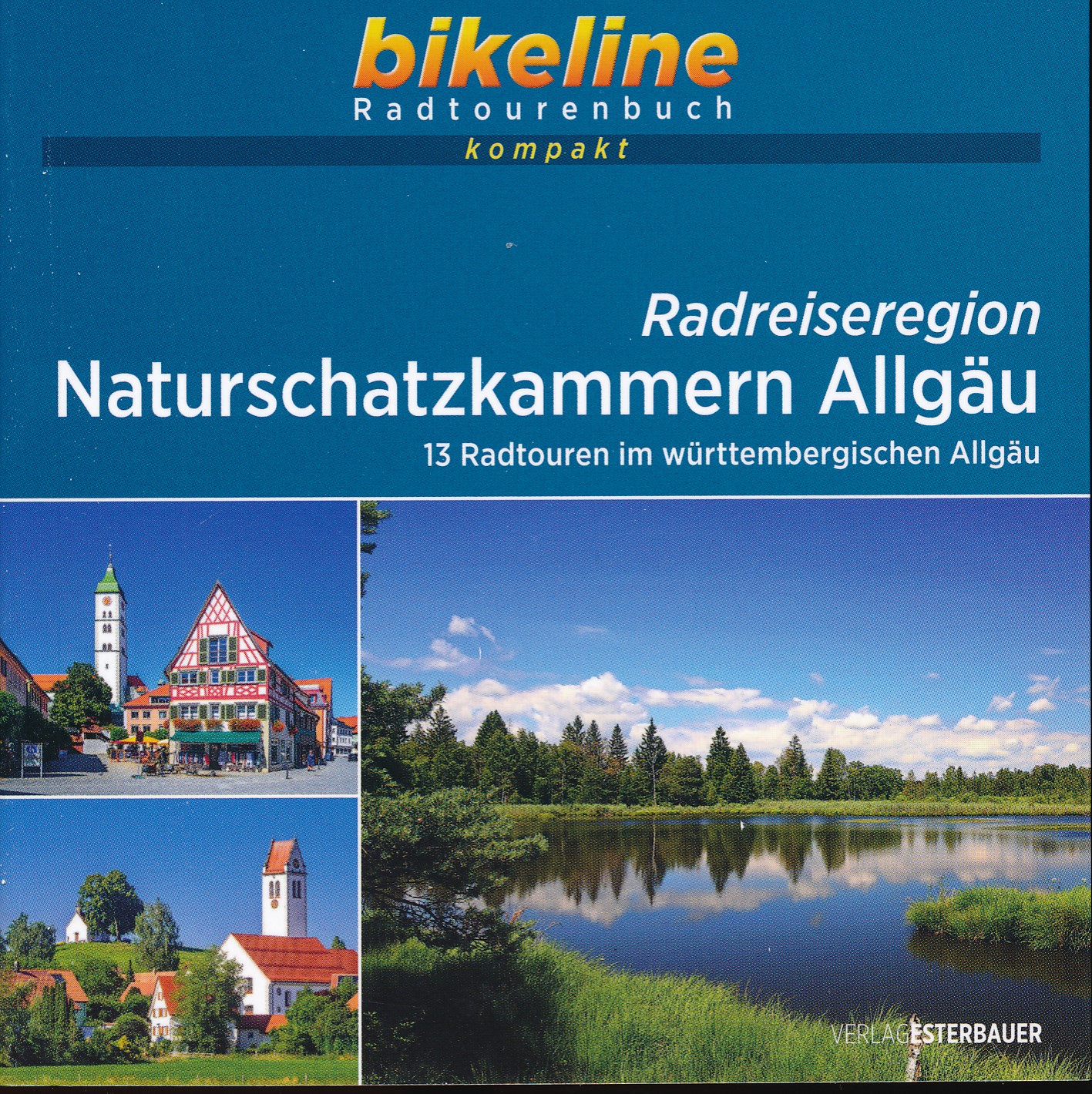 Online bestellen: Fietsgids Bikeline Radtourenbuch kompakt Naturschatzkammer Allgäu | Esterbauer