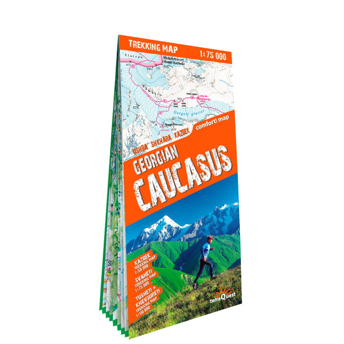 Wandelkaart Trekking map Georgian C…