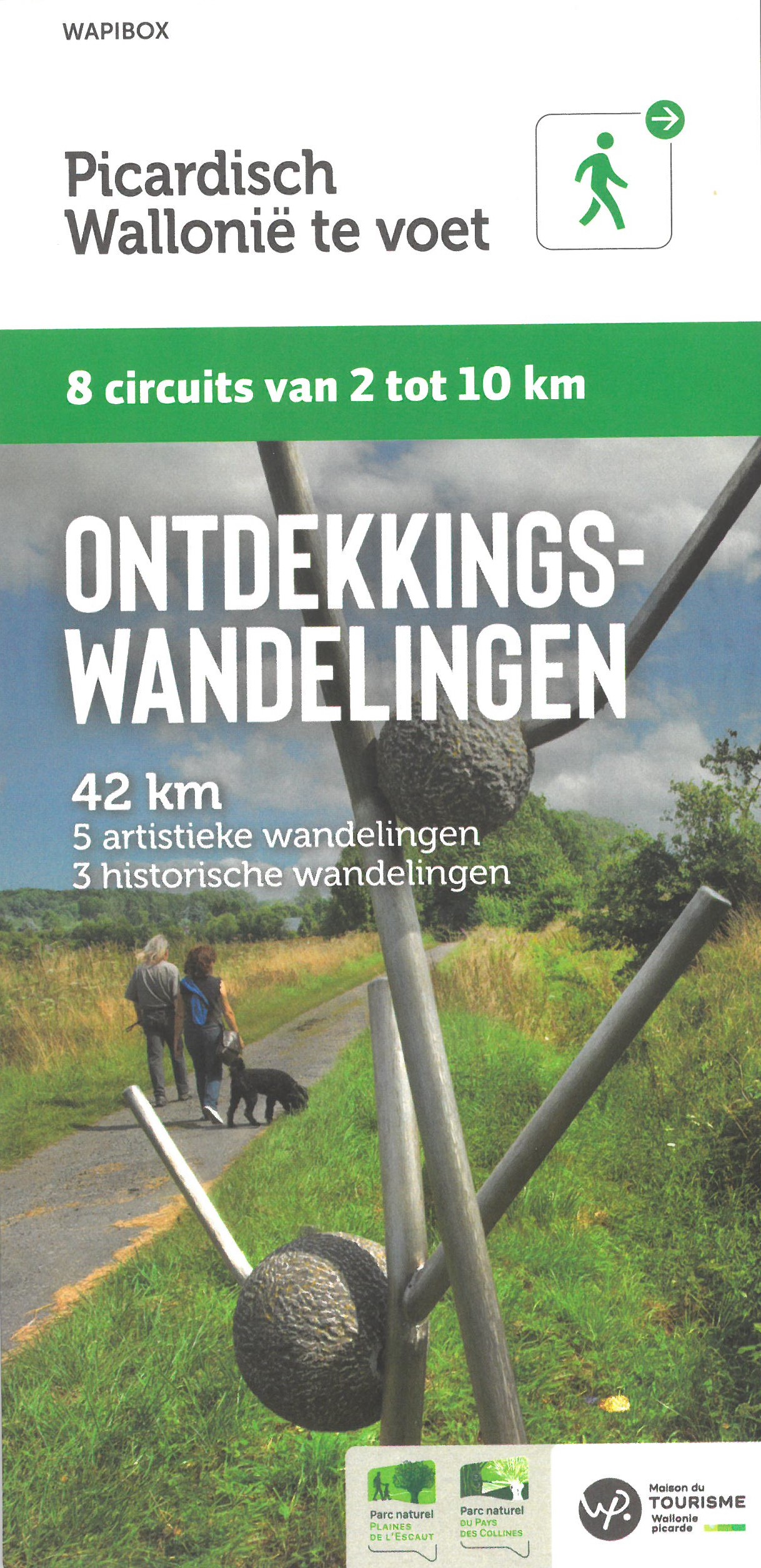 Online bestellen: Wandelgids Picardisch Wallonië te voet Wapibox | Visit Wapi